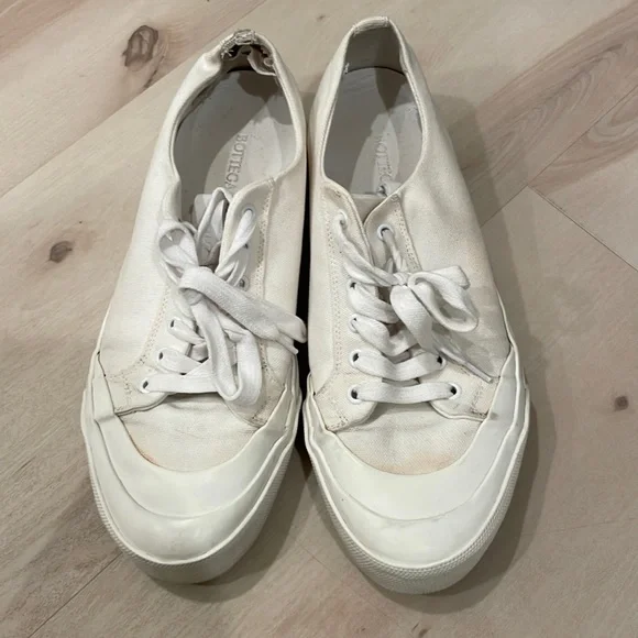 Bottega Veneta Shoes Bottega Veneta White Canvas Sneakers Sz